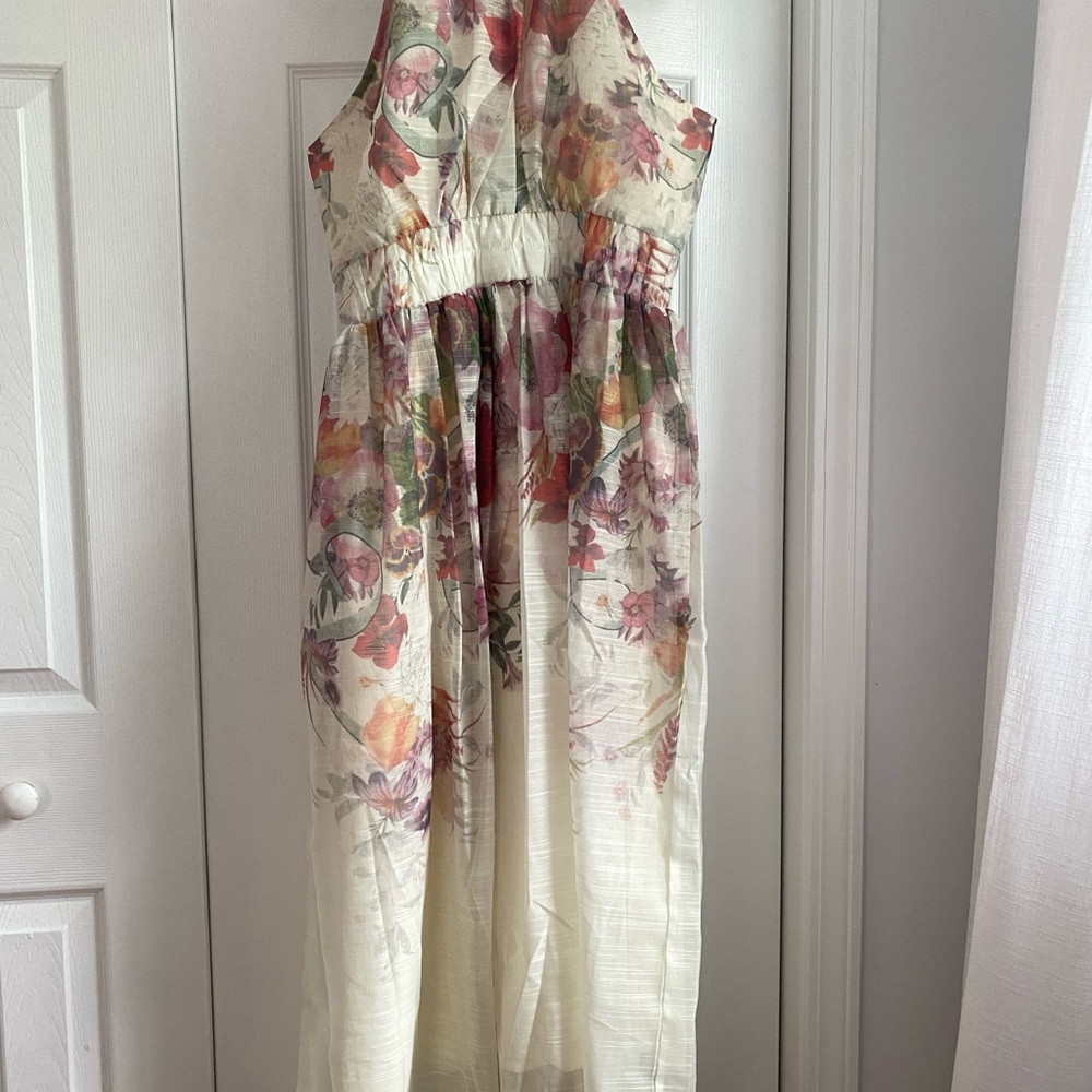 Elegant Floral Midi Dress